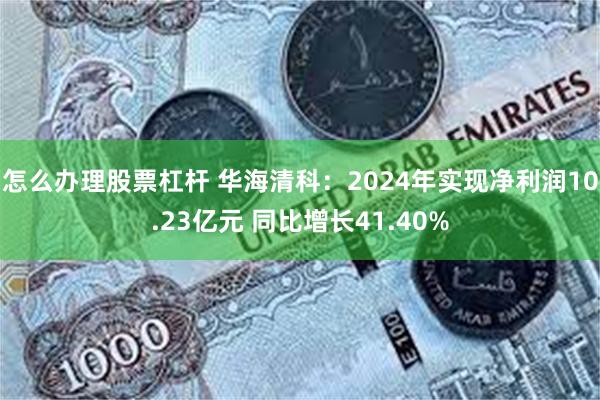 怎么办理股票杠杆 华海清科：2024年实现净利润10.23亿元 同比增长41.40%