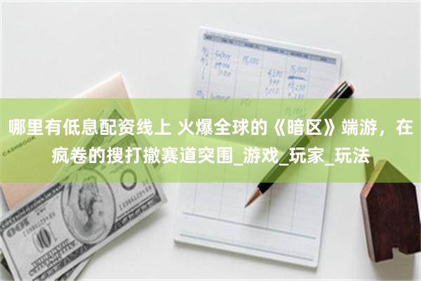 哪里有低息配资线上 火爆全球的《暗区》端游，在疯卷的搜打撤赛道突围_游戏_玩家_玩法